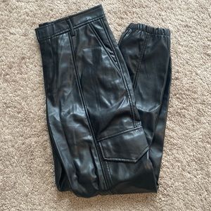 Leather Joggers